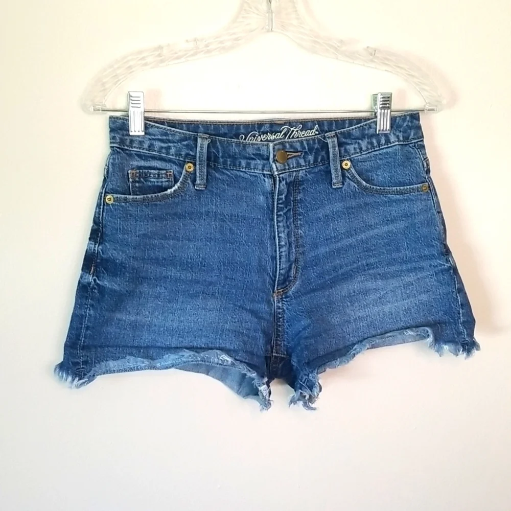 Universal Thread Denim Cut Off Jean Shorts Size 4 27 Distressed